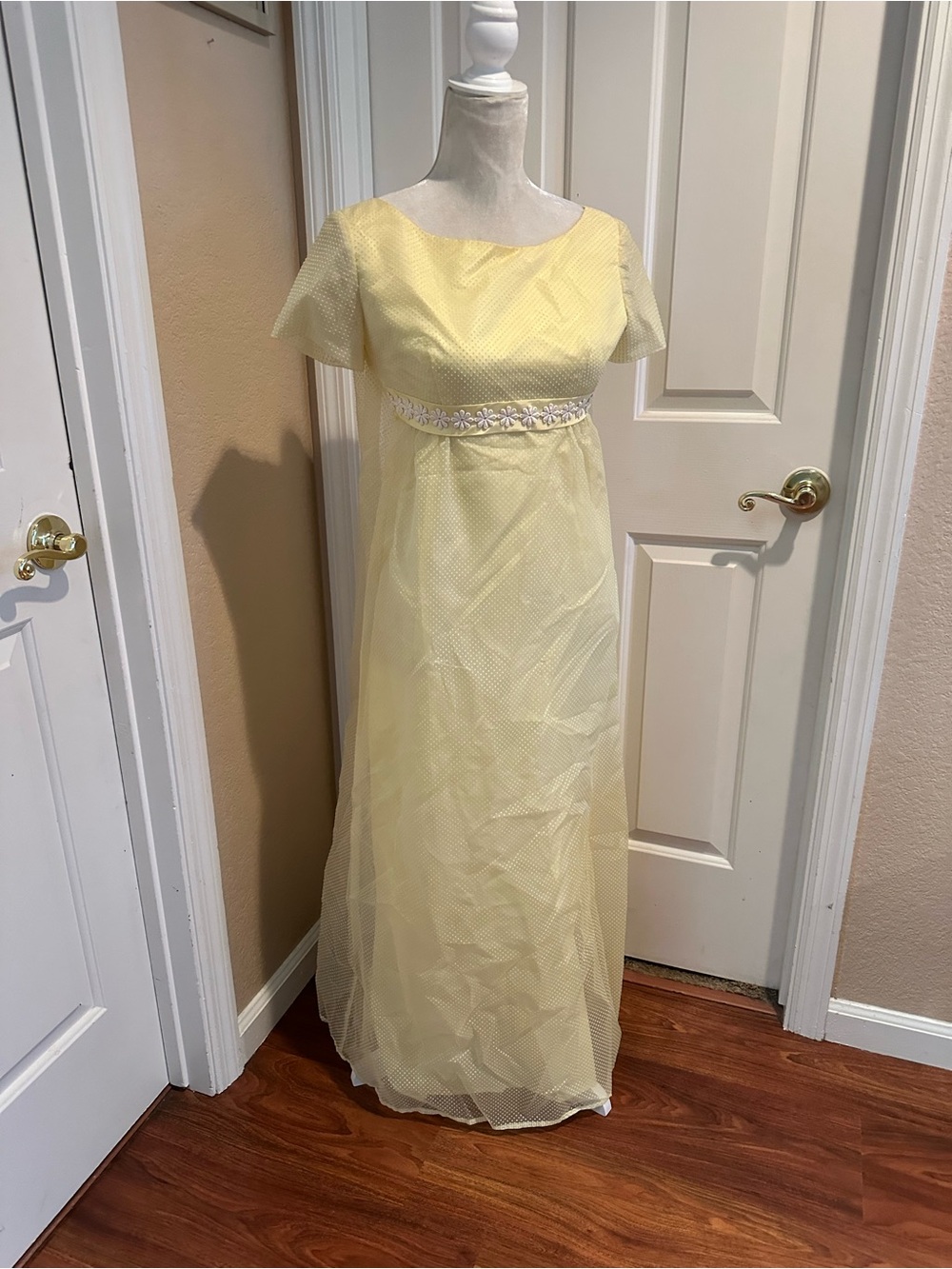 Vintage Yellow Lorrie Deb Maxi Dress
